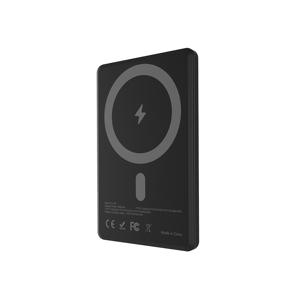 TEMU 무선 자석 알루미늄 합금 초박형 디자인 파워 뱅크 5000mAh 타입-C 포트 출력 20W 초고속 충전 알루미늄 합금 초박형 디자인 아이폰 플러스/15 프로/15 프로 맥스에 적합, 아이폰 14/13/12 시리즈 타입-C 시리즈 충전 휴대 전화에 적합|보조배터리