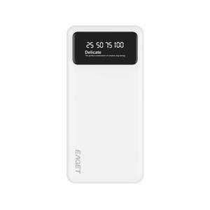 TEMU 이겟 10000mAh 스마트 디지털 디스플레이가 있는 고속 충전 휴대용 보조배터리, USB-C/타입-C/USB 커넥터, 고속 듀얼 USB 충전, 리튬 폴리머 배터리, 모바일 기기와의 범용 호환성, 명절 선물|보조배터리|보조배터리20000