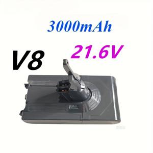 TEMU 다이슨 V8 어브솔루트 무선 청소기용 1팩 SIYA 교체 배터리 - 21.6V 3000mAh 리튬 이온 충전식 배터리, 다이슨 V8 핸드헬드 진공청소기용