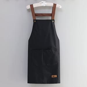 TEMU 1pc 패션 여성 및 남성용 아프론, 편안하고 가벼운 슬리퍼 아프론, 주방, 레스토랑, 네일 아트 작업, 카페 아프론에 적합, 5가지 색상 제공, 4계절에 걸쳐 범용