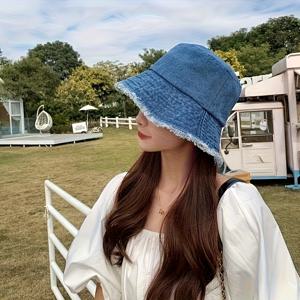 TEMU 1pc 해군 파란색 버킷 모자 - 가벼우며, 늘지 않으며, 손으로 세척할 수 있으며, 야외, 여행, 휴가에 이상적이며, 휴가 액세서리| 캐주얼 스타일| 텍스처
