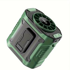 TEMU 4세대 허리 매달린 에어컨 - USB 충전식 12000 RPM 고속 휴대용 팬, 내부/외부 사용, 스포츠, 캠핑, 건설 현장, 야외 냉각, 세련된 디자인, 내구성 있는 구조|이동식에어컨|휴대용에어컨|이동형에어컨