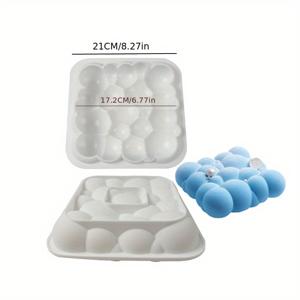 TEMU 1pc 3D 구름 호박 모양의 8 인치 무스 케이크 실리콘 몰드, 식품 학년 도넛 베이킹 연마재 꽃 유형 퐁당 무스 몰드, 베이킹 도구