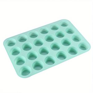 TEMU 1pc, 미니 머핀 팬(12.7''x8.5''), 붙지 않는 베이킹 컵케이크 팬, 24 캐비티 푸딩 몰드, 오븐 액세서리, 베이킹 도구, 주방 가제트, 주방 액세서리