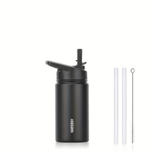 TEMU 1pc WATERSY 16OZ 32 oz 64OZ 스트로우가 있는 절연된 물병, 스테인레스 스틸 스포츠 물컵 플라스크, 뚜껑이 있는 여행용 보온 컵, 누출 방지 BPA 프리 플라스크
