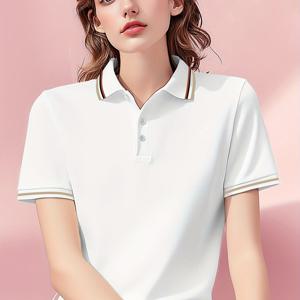 TEMU 여성용 통기성이 좋은 여름 폴로 셔츠 - 소프트하고 편안하며 스타일리시한 디테일이 있는 팔깃, 편안한 착용을 위한 플립오버 디자인, 골프나 캐주얼한 외출에 완벽합니다.