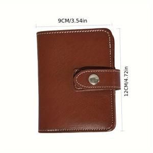 TEMU 지퍼 지갑, 현금 예산 노트북 및 카드 슬롯이 있는 빈티지 브라운 가죽 바인딩 풀페이지 노트북 - 쉽게 휴대할 수 있는 컴팩트한 디자인