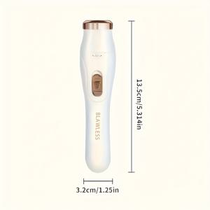 TEMU 3-in-1 전기 헤어 제거 키트, USB 충전 - 리튬 배터리, 얼굴, 코, 다리 및 겨드랑이용 6개의 부착물 - 크리스마스, 할로윈, 데이, 여성용 에필레이터, 다기능 미용 도구, 여성용 아이라이너 정밀 트리머, 여성용 면도기