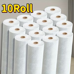 TEMU 10롤 3D 폼 벽지 스티커 - 접착식 텍스처 풀&스티크 패널, 리빙룸, 주방, 침실, 사무실, 기숙사 리모델링용 쉬운 청소 가능한 비닐 벽 장식, 탈부착형 홈 데코