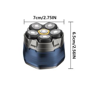 TEMU 새 세대 듀얼 헤드 면도기, 회전식 전동 면도기, 컴팩트하고 편안함, 1400mAh 배터리, USB 충전, 무선 사용, 아빠 선물용 기프트 박스 포장, 남편 선물, 아버지의 날 선물