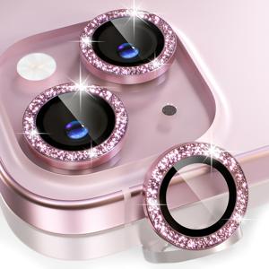 TEMU For iPhone 13 15 12 11 16 Pro Max용 카메라 렌즈 보호기, 개별 금속 링 9H 경도 방수 보호기, 세련된 액세서리, 케이스 호환
