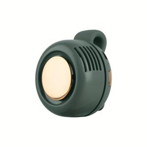 TEMU 클립 디자인을 갖춘 창의적인 휴대용 미니 허리 팬 - 긴 배터리 수명 66분, USB 충전식, 실내/실외 사용을 위한 컴팩트하고 가벼운 디자인, 여름 냉각 액세서리, 허리 팬, 실내 냉각, 세련된 디자인, 내구성 있는 플라스틱