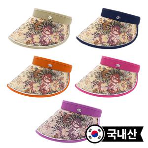 TEMU [오늘출발] 국내산 휴대성 챙끝와이어 접이식 썬캡 린넨로즈 통기성 UV 자외선 차단 선캡 야외 비치 여름 모자 통기성 여성 여자 가벼운 자수 땀방지 일 작업 바다 비치 해변 나들이 산책 러닝|린넨