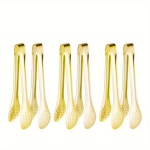 TEMU 6개 세트 뷔페 집게, 스테인리스 스틸 집게, 샐러드, 바베큐 음식, 파스타, 과일, 채소, 고기 등, 가정용 주방, 레스토랑, 호텔 케이터링 뷔페, 주방 용품, 주방 도구