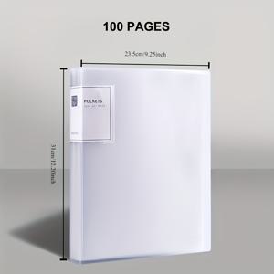 TEMU /40/60/80/100개의 내부 페이지가 있는 폴더, A4 투명 삽입 폴더로 자료를 정리하는 데 사용되는 다층 대용량 사무실 폴더, A4 학생 시험용지에 사용할 수 있는 6가지 색상으로 제공됩니다.