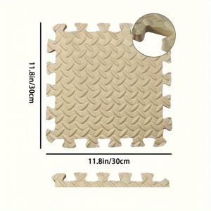 TEMU 80개 홈 바닥 올시즌 매트 - 크기 30cm 길이 x 30cm 폭, 미끄럼 방지 방수 컷 가능 피트니스 매트, 체육관, 거실, 게임실 - 내구성 있는 폼 쿠션, 11가지 색상 (빨강, 노랑, 파랑, 녹색, 흰색, 핑크, 그레이, 녹색, 파랑, 블랙) - 실내 및 실외 사용에 적합, 실내 실외 매트 | 체크 패턴 매트 | 내구성 있는 바닥 커버