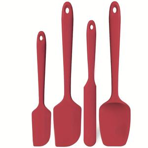 TEMU 실리콘 주걱 세트 - 4개 고무 주걱 실리콘 내열성 600°F 일상용 - 논스틱 조리기구용 무봉제 디자인 주방 주걱 - 실리콘 주방 도구 세트