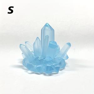 TEMU 1pc 아쿠아리움 컬럼 크리에이티브 데코, 레진 소재로 제작, 빛나는 스파크링 그라데이션, 다양한 크기 제공, 거실 데스크탑, 정원 파티오, 어항 장식 풍경 Pebbles에 적합