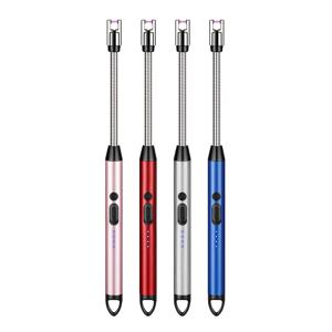 TEMU 4개 전기 라이터, 안전 잠금 기능이 있는 촛불 라이터, USB Type-C 포트, 방풍 불필요 아크 라이터, LED 배터리 디스플레이가 있는 충전식 라이터