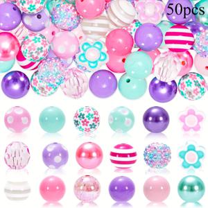 TEMU 50/100개 20mm 마카롱 비즈 세트, 휴일 DIY 주얼리 만들기, 팔찌, 목걸이, 화환 및 홈 데코 공예용