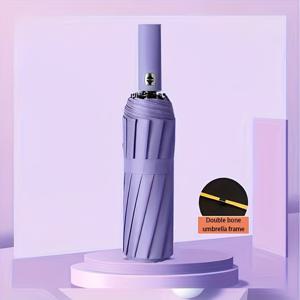 TEMU 인상적인 강력한 바람에 내는 24뼈 자동 오픈 우산 - 남성용 세련된 디자인, 자외선 차단, 데이, 세인트 패트릭 데이, 어머니의 날, 할로윈, 크리스마스에 이상적인 선물