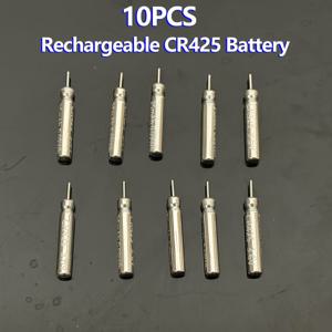 TEMU 2/5/10개 CR425 충전식 배터리 3.6V 25mAh, 낚시 전자 플로트/낚싯대 조명 사용 가능 (CR425 USB 충전기 사용 시 충전)