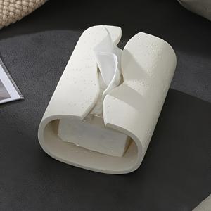 TEMU 1pc 우아한 레진 티슈 박스 홀더, 7.9