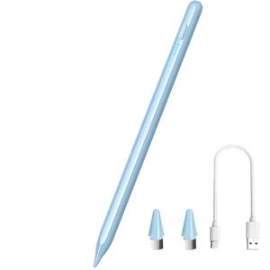 TEMU 활성 전도 - iOS/Android/Windows 장치용 고정밀 터치 펜, 빠른 충전, 충전식 배터리, 아이패드, 아이폰, 삼성 갤럭시, KINDLE 및 모든 유니버설 터치 스크린 장치에 이상적, 다양한 색상 제공, 펜 | 현대 | 충전식 배터리