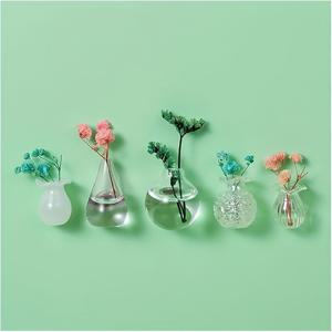 TEMU 5개 세트 고급 유리 화병, 자석 매력 기능, 랜덤 인공 꽃 장식, 냉장고 및 기타 자석 물건, 가구 장식 펜던트, 친구와 가족을 위한 선물로 적합, 발렌타인데이, 어머니날, 생일