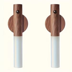 TEMU 2개 ZZBZZ 스마트 모션 센서 무드등 - LED 충전식 자석 벽걸이 램프, USB 충전, 쉬운 설치 (복도/침실/욕실용), ABS 소재, 색상 변환 없음, 어버이날 및 기타 기념일 선물 추천, 스트로브 조명