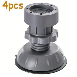 TEMU 4팩 세탁기 충격 흡수 패드 - 헤비듀티 PVC 미끄럼 방지 소음 감소 바닥 보호대, 손세탁 전용 세탁기 & 건조기 발 쿠션, 세탁실용, 세탁기 및 건조기 커버 매트
