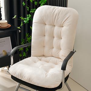 TEMU 1pc 슈퍼 소프트 플리스 벤치 쿠션, 통합 백러스트 - 두꺼운 가을/겨울 시트 및 백 지원, 사무실 의자, 휴식용 바위 - 다크 그레이, 라이트 그레이, 화이트 - 기계 세척 가능, 모든 계절 사용