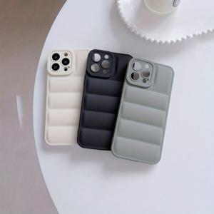 TEMU 3개 흑회색 다운 재킷 풀 커버 방낙 휴대폰 케이스 Apple 15PROMAX/15PLUS/15PRO/15/14PROMAX/14PLUS/14PRO/14/13PROMAX/13PRO/13/12PROMAX/12PRO/12 11PROMAX/11PRO/11/XSMAX/XR/XS/7#8PLUS/7#8 보호 커버