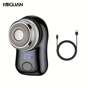 TEMU 남성용 전기 면도기, USB 충전식, 디지털 디스플레이 및 다기능, 휴대하기 편리한 컴팩트 디자인, 출장에 적합, 남성을 위한 좋은 선물 선택