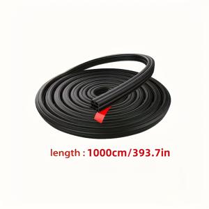 TEMU 85피트 범용 자동차 도어 씰 스트립, 3겹 자가 접착 방수 방음 씰 자동차 창문, 트렁크 및 후드용 - 합성 고무 재질