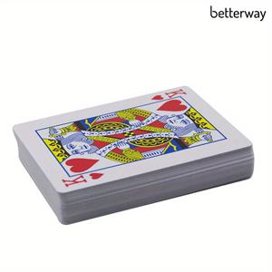 TEMU 마술 트릭 마킹 플레잉 카드, Betterway 투명 잉크 시스루 덱, 장난 카드 세트, 비밀 포커 게임 액세서리, 14세 이상 적합