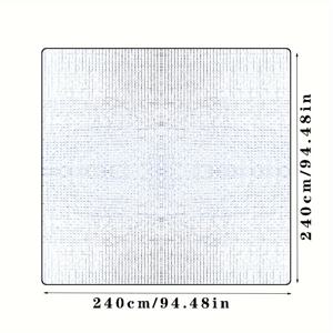 TEMU 1개 고품질 올시즌 캠핑 매트 - 내구성 알루미늄 포일 + EPE, 휴대용 야외 피크닉 & 텐트 패드, 양면 알루미늄 필름 단열 바닥매트 (해변 및 바비큐용)