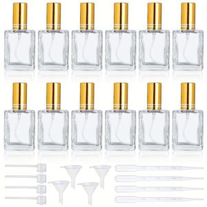 TEMU 12개 투명 향수 스프레이 병 15ml 유리 미세 미스트 스프레이어 빈 스프레이 병 리필용 컨테이너 향수 분무기 청소, 에센셜 오일, 액체용|오일스프레이