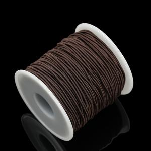 TEMU 1롤 1181/1574인치 탄성 나일론 비즈 끈 - DIY 주얼리 만들기, 팔찌 & 목걸이 용품, 1.2mm/1.5mm, 30-40m, 멀티컬러 (갈색/오렌지/빨강/흰색) - 파티 장식 및 공예 프로젝트용, 팔찌 제작 끈, 부드러운 질감, 내구성 있는 공예 재료
