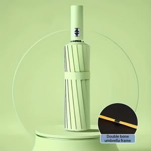 TEMU 인상적인 강력한 바람에 내는 24뼈 자동 오픈 우산 - 남성용 세련된 디자인, 자외선 차단, 데이, 세인트 패트릭 데이, 어머니의 날, 할로윈, 크리스마스에 이상적인 선물