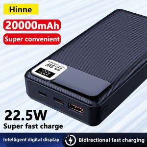 TEMU Hinne 휴대용 충전기 LED 디스플레이, Apple Android, for Samsung, USB-C 및 QC3.0 호환, 22.5W 고출력 출력, 야외 비상 사용을 위한 소형 디자인, 휴대용 전원 은행, 세련된 전원 은행, 내구성 있는 전원 은행|보조배터리