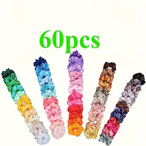 TEMU 60개 컬러풀하고 고급스러운 헤어밴드 - 생일, 추수감사절 또는 크리스마스 선물로 완벽한 선택!
