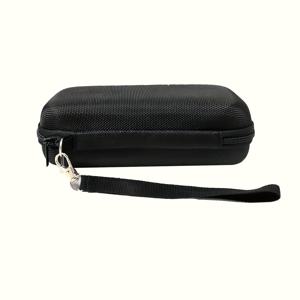 TEMU 1개 귀 온도계 여행 보관 케이스, 내구성 있는 EVA 하드 쉘, 방탄 지퍼 보호 박스 및 끈 포함, 블랙 전자 온도계 수납 가방, 귀 온도계용 정리함