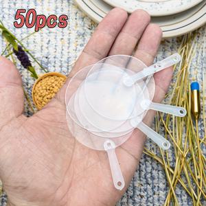 TEMU 50개 1.97인치 귀여운 미니 투명 플라스틱 팬 - 모던 랜드스케이프 디자인, DIY 공예용 가볍고 내구성 있는 제품, 홈 데코, 결혼식 생일 파티 선물, 할로윈, 하누카, 부활절, 발렌타인데이, 추수감사절 장식 | 디자인 | 수제 소재, 홈 액세서리