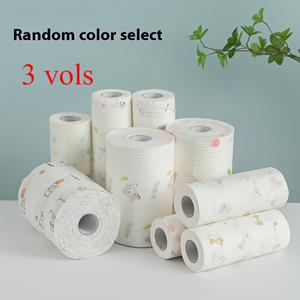 TEMU 3 롤 120 개 두꺼운 주방 청소용 종이 타월, 세탁 가능한 습식 및 건식, 주방, 메틸렌 블루 병 닦기, 거실, 욕실, 화장실, |엄마의 선물|물티슈|화장지