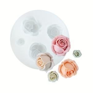 TEMU 보석, 비누 및 홈 데코용 실리콘 장미 레진 주조 몰드 - 4잎 불규칙 모양 DIY 공예 몰드, 발렌타인데이, 어머니날, 생일 선물 재사용 가능 (전기 필요 없음), 추수감사절에 완벽
