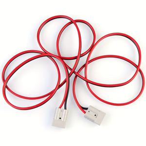 TEMU 3M 50A 앤더슨 커넥터 플러그, 12AWG 와이어 배터리 퀵 스타트 포크리프트 플러그 케이블 트레일러 보관용 전원 케이블, 배터리 없음