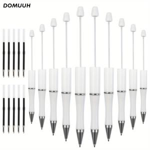 TEMU 10pcs/20pcs/50pcs 비즈 가능한 펜 플라스틱 비즈 펜 비즈 볼펜 펜 DIY 펜 귀여운 멋진 학생 선생님 신부 졸업 선물 사무실 학교 용품