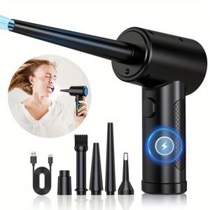 TEMU 무선 USB 충전식 공기 청소기 - 컴퓨터, 키보드, 소파 및 자동차용 강력 압축 공기 블로워|키보드|독거미키보드