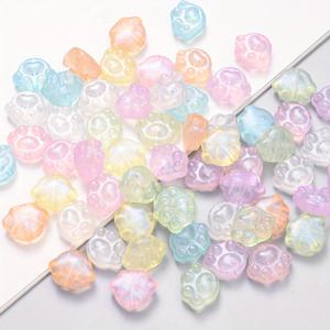 TEMU 50개 발광 아크릴 동물 비즈, DIY 쥬얼리 만들기 위한 컬러풀한 곰 발톱 장식, 패션 수공예 펜던트, 목걸이, 팔찌, 키체인, 귀걸이, 선물 공예 용품